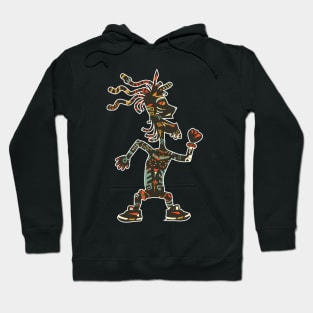 African tribal party man dancing Hoodie